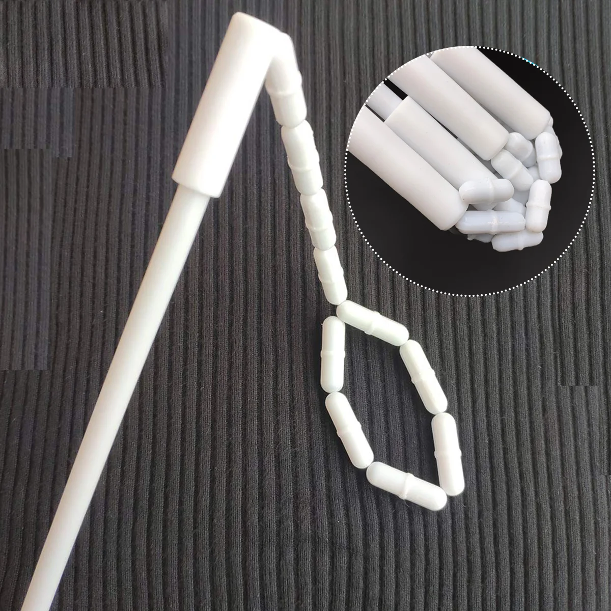 1 Pc 250mm Muddler Stirring Rod PTFE Stirrer Mixing Paddle PTFE Stir Bar Experimental Supplies for Laboratory (White)