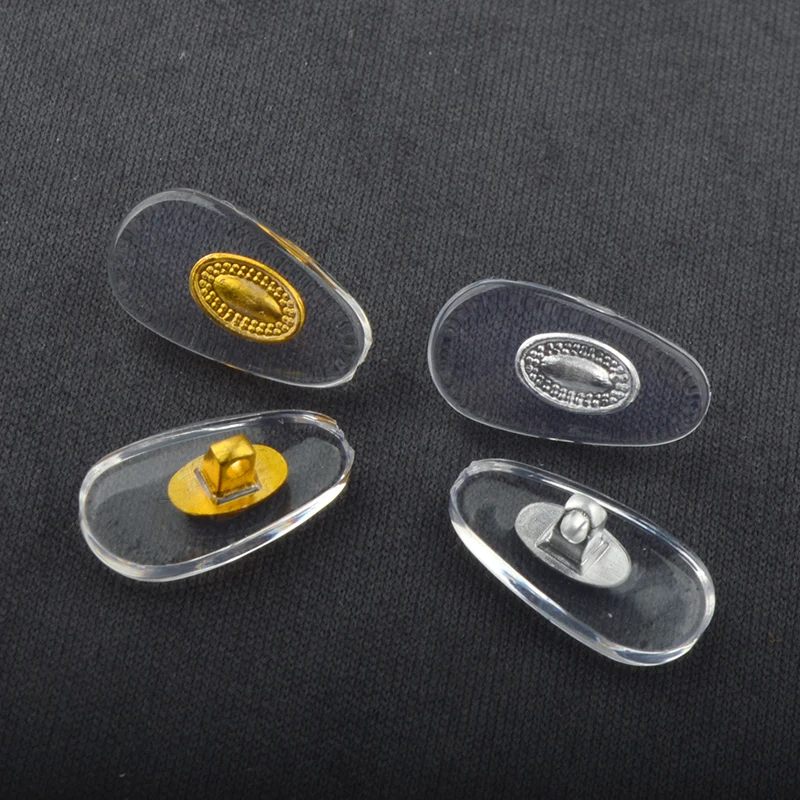 10pcs/100pcs Eyeglasses PVC Nose Pad Eyewear Screw in Nose pad  Optical Glasses Repair Accessory  안경 코받침  코패드 gafas accesorios