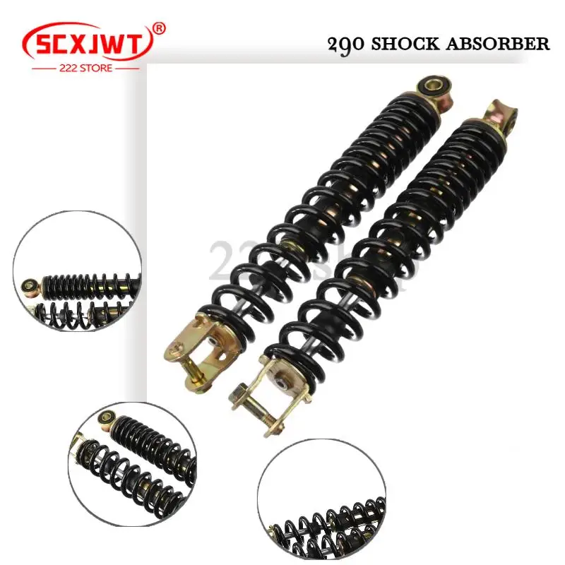 Мотоциклетные одинарные задние амортизаторы в тяжелом железном материале, совместимые с китайскими скутерами GY6 50cc Taotao ATM50