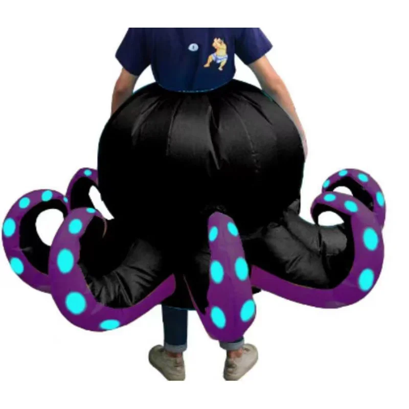Octopus Kostüm aufblasbarer Anzug Frauen Männer Leistung Requisiten Halloween Maskottchen Hai Luft Schlag Anzug Hosen Bühne Party Kleidung