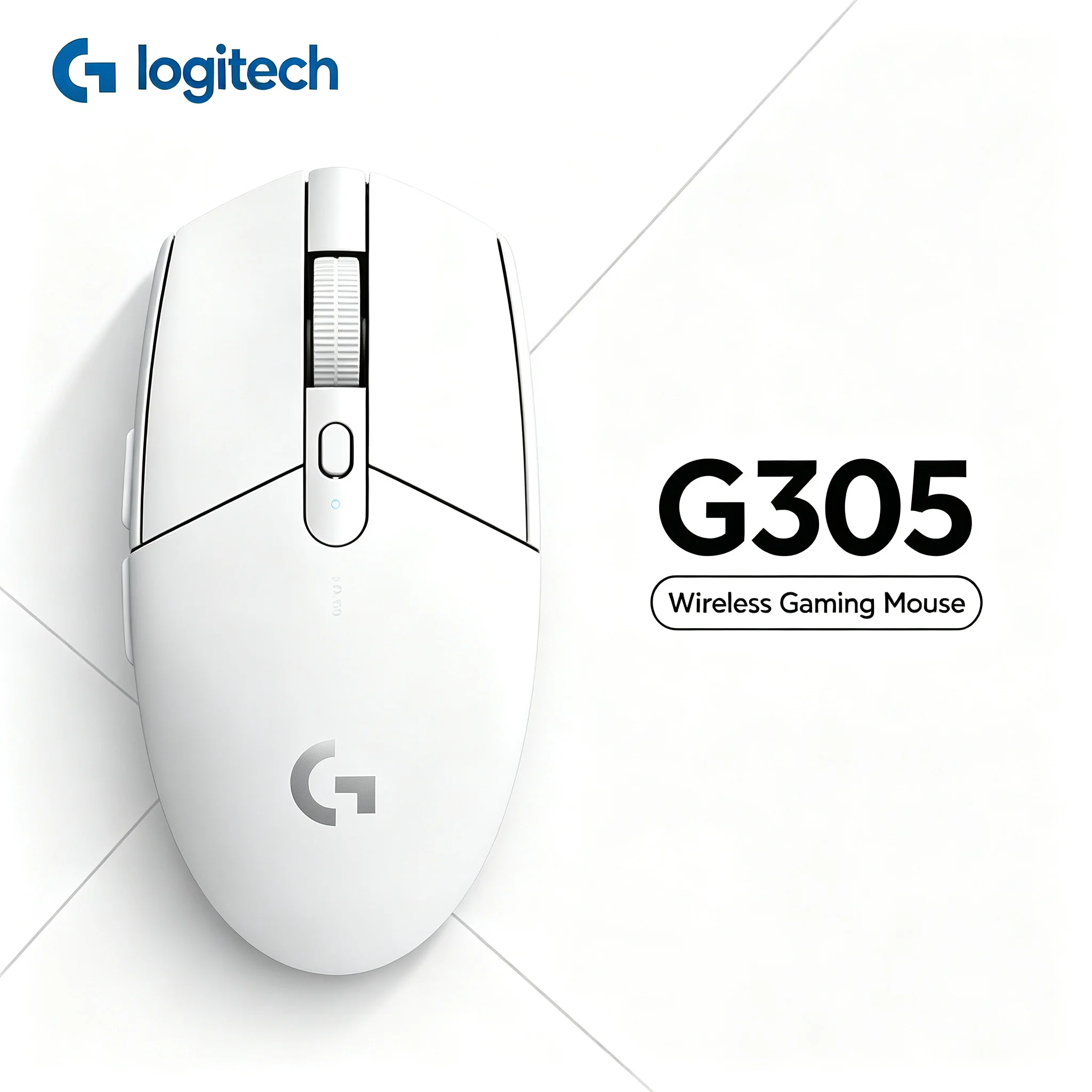 Logitech G305 2.4GHz Wireless Gaming Mouse High Responsive HERO 12000 DPI Sensor For PC Laptop Gaming Enthusiast