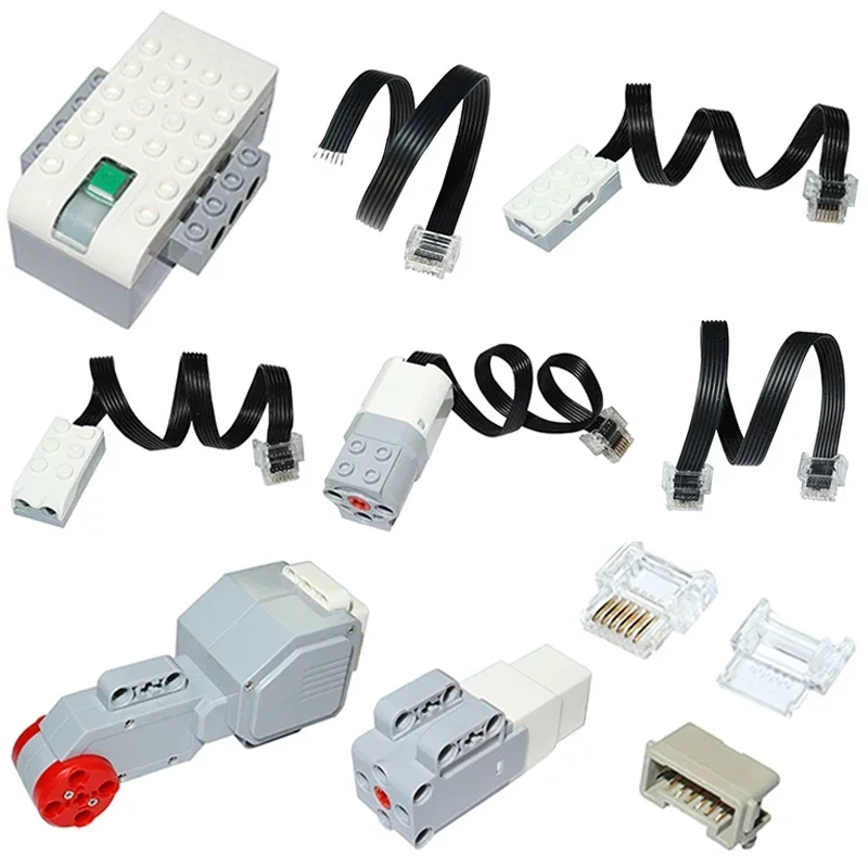 EV3 técnico WEDO 2,0 función de potencia piezas de ladrillo Motor medio Sensor de movimiento de inclinación bloques de construcción aptos para juguetes educativos 45300