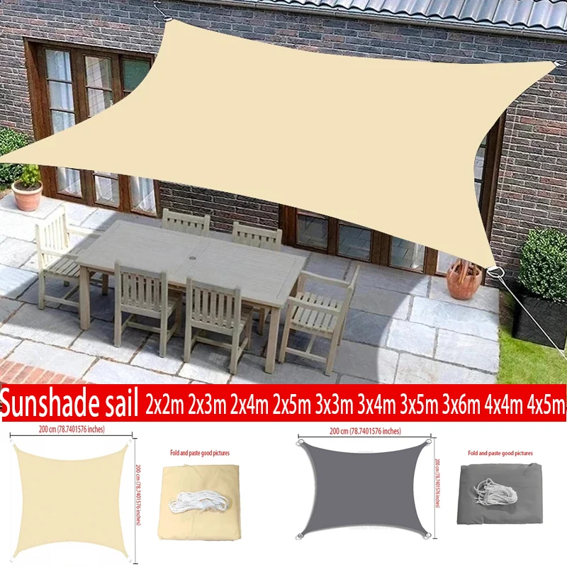 

Водонепроницаемый солнцезащитный козырек, тент, тканевый тент, экран, блокировка УФ-излучения, защита от ультрафиолета и воды, подходит для наружного двора, сада, автомобиля