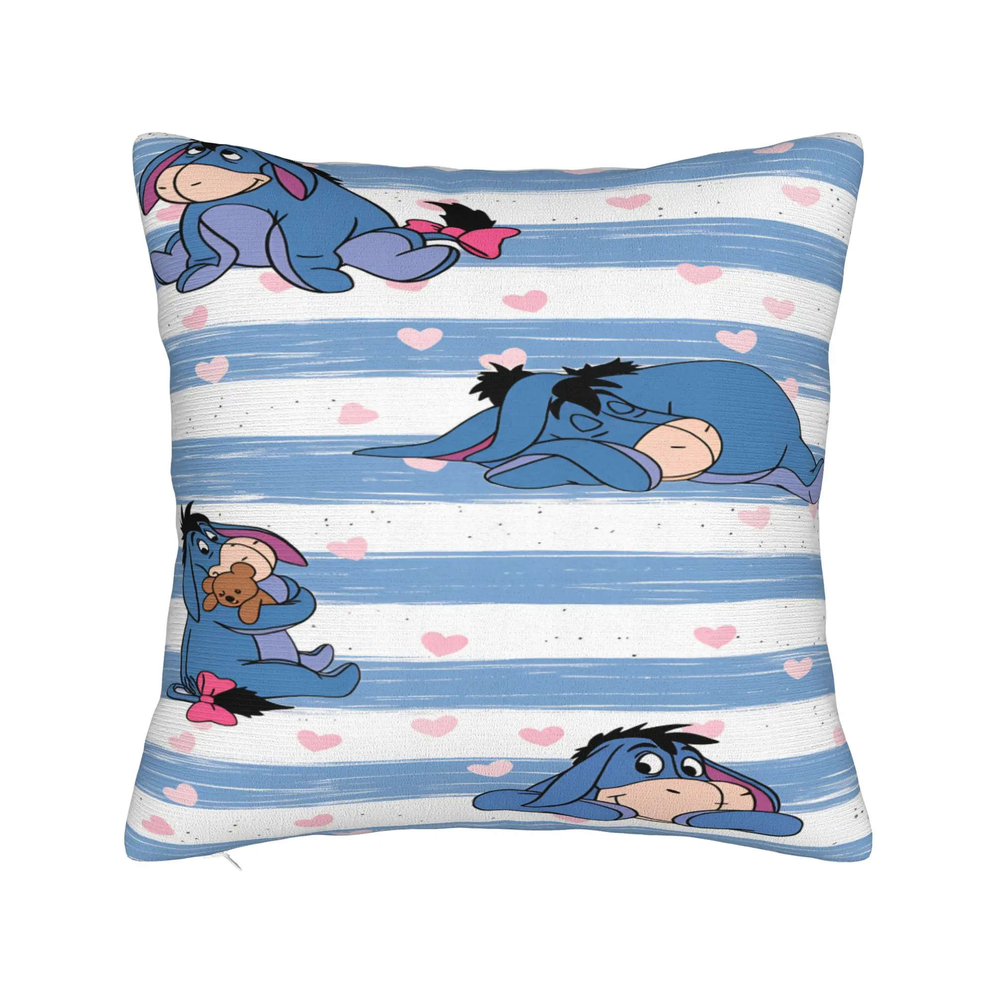 Winnie The Pooh Pillow Case Eeyore Vintage Pillow Cover Soft Pillowcases For Couch Sofa Bedroom