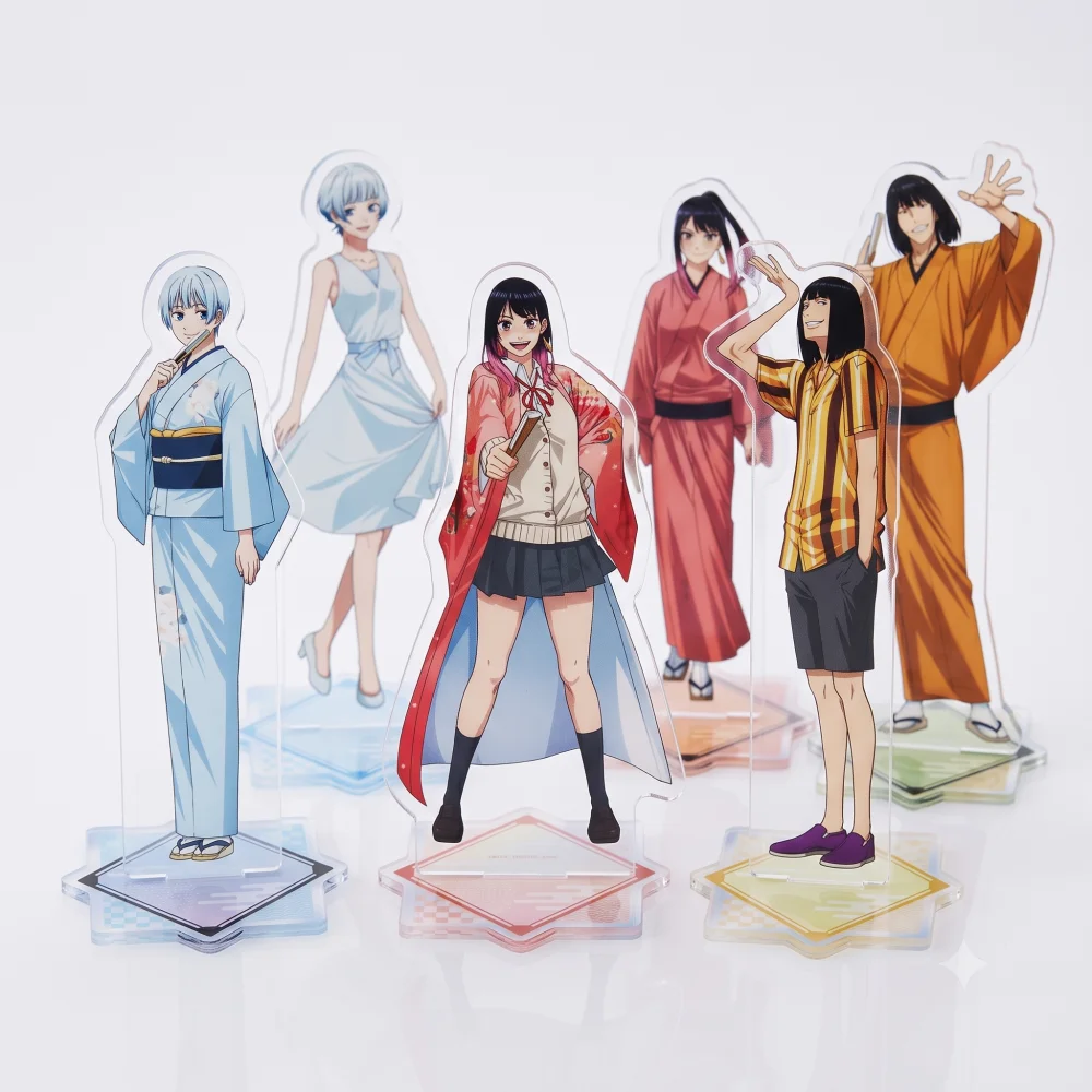 Akanebanashi Akane Oosaki JK Uniform Kimono Coat Anime Acrylic Stand Figure Plate Desk Decoration Collection Gift key chain