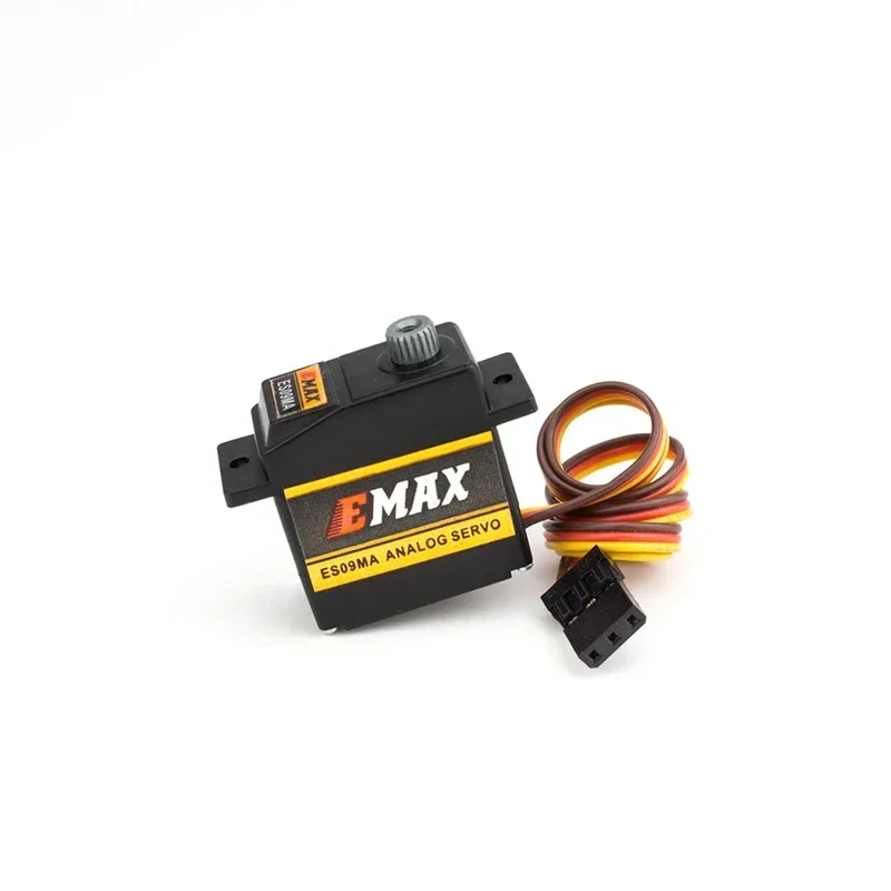 EMAX Metal Analógico Específico Swash Servos para RC Car, RC Boat, 450 Helicóptero, Avião de Asa Fixa, DIY Peças, Em Stock, ES09MA, 1 Pc, 4Pcs, Novo