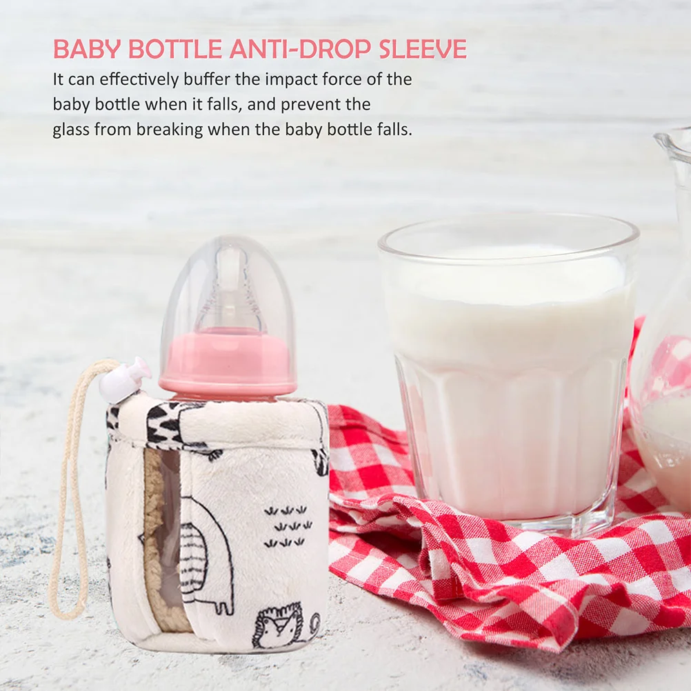 

2 Pcs Baby Bottle Anti Drop Cover Sleeve Decoration Portable Protector Toddler Water Kids Bottles Bag Case Milk Supply