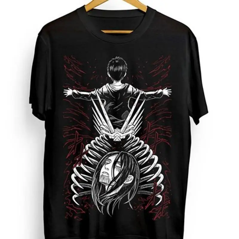 camiseta-eren-yeager-anime-attack-on-titan