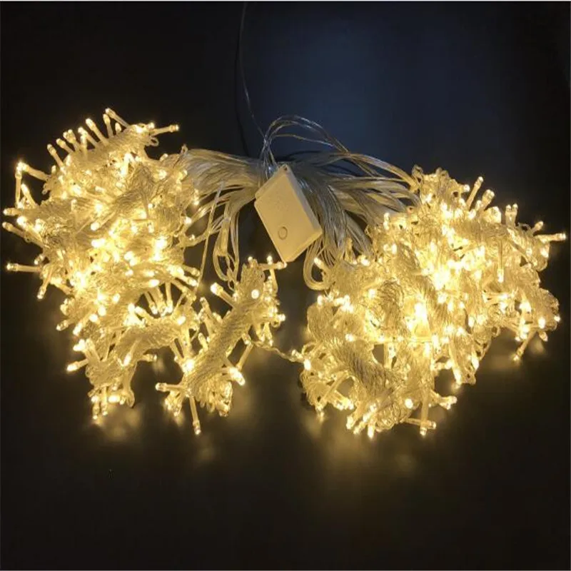 LED Curtain Lights Christmas Decoration 2023 3x3 6x3 9x3 LED Festoon Outdoor String Lights Aesthetic Room Decor New Year Wedding