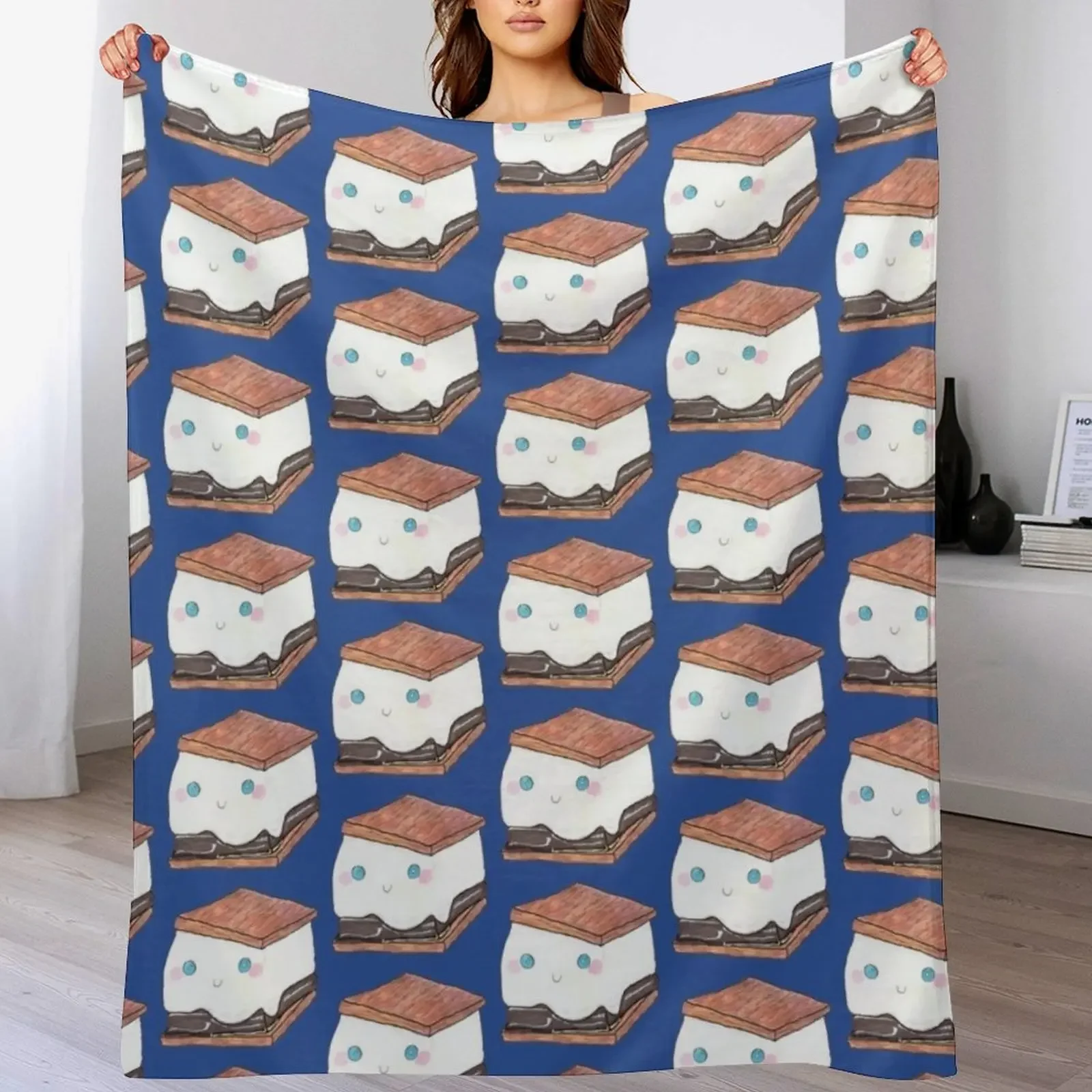 

S'Mores Throw Blanket Luxury Designer Flannels manga anime Blankets