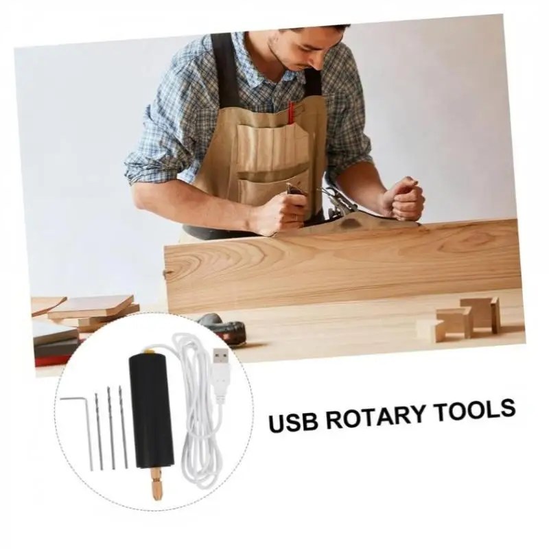 【MA】Handheld Mini Electric Drill USB DIY Tool For Epoxy Resin Jewelry Making Wood Craft Engraving