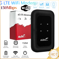 4G LTE Mini Router with SIM Card Slot Wireless Travel Hotspot WiFi Mobile High Speed Hotspot for RV Travel Vacation Camping