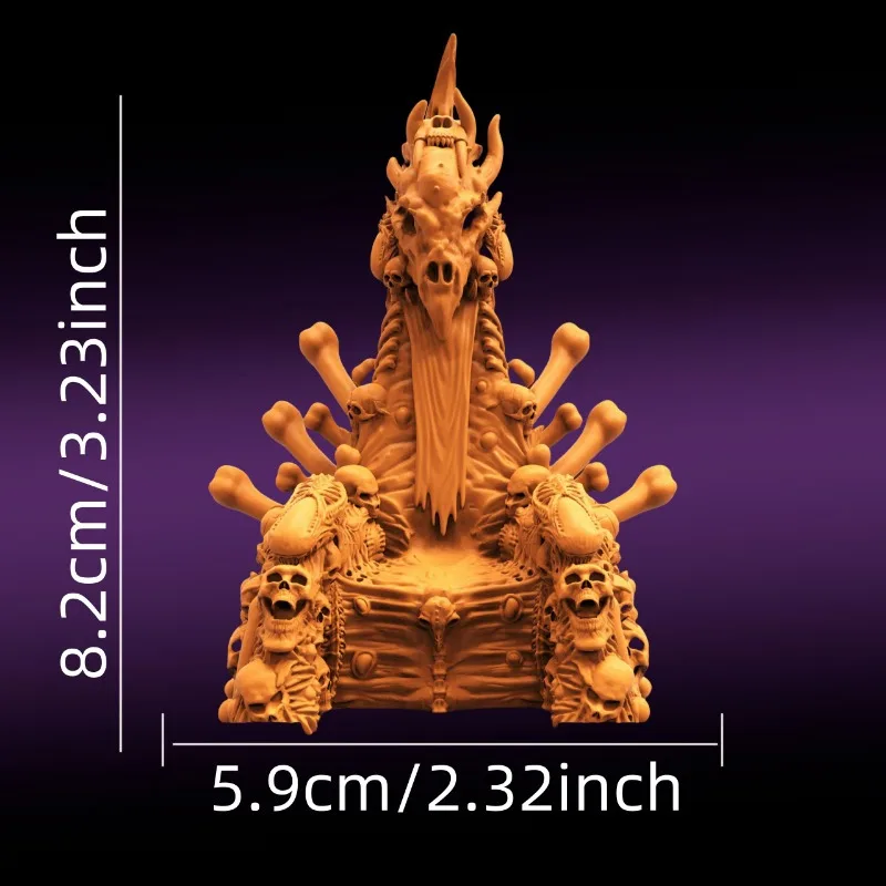 Raven Queen Hunter Skull Throne - 3D เรซิ่น Miniature Figurine, ABS Crafted, เหมาะสําหรับตกแต่งห้องและนักสะสมมากกว่า 14