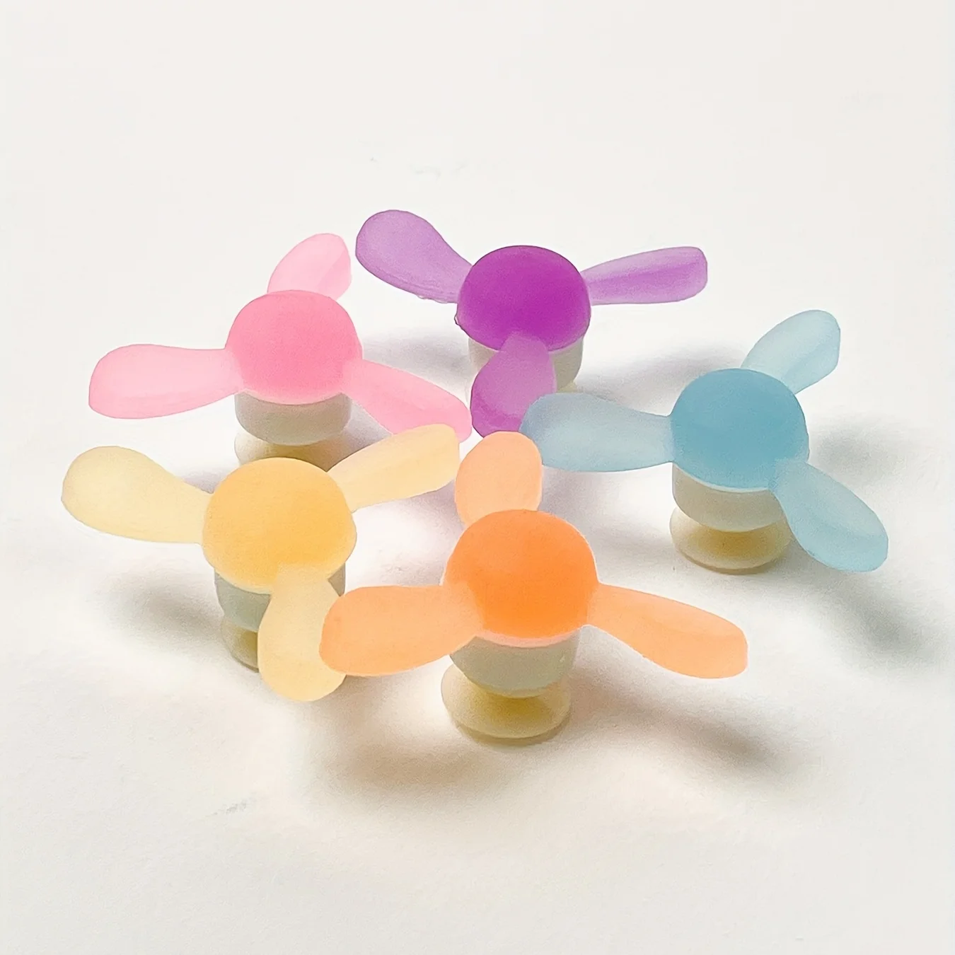 5pcs Luminous Windmill Shoe Charms DIY Rotating Accessories for Clogs Garden Outdoor Hole Shoes Decoration