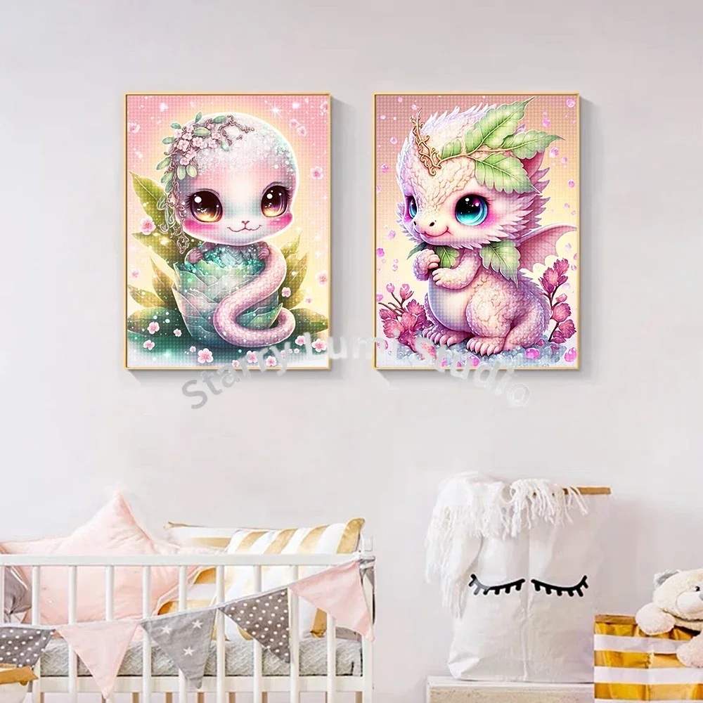 5D DIY Diamond Painting Cute Dog Tiger Koala Full Diamond Embroidery Cartoon Animals Mosaic Rhinestone Pictures Home Decor Art