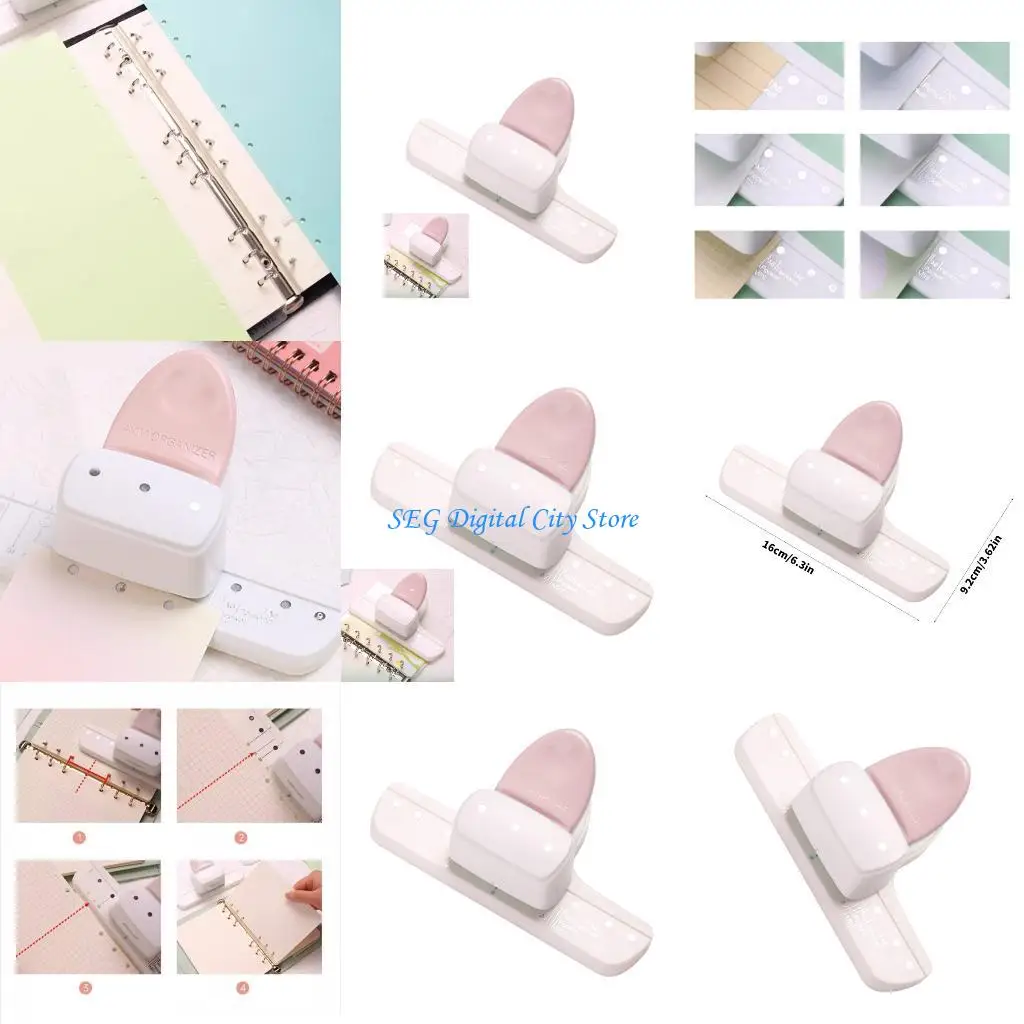 

U75B Durability Plastic Handheld Paper Lightweight Portable Tool Hole Drill With Precise Blade Plastic Ergonomic Grip