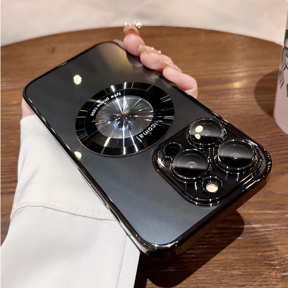 حافظة هاتف مغناطيسية لهاتف آيفون 16 15 برو ماكس 14 برو ماكس بلس حافظة من السيليكون الناعم لهاتف آيفون 13 12 14 15 برو غطاء خلفي صغير #6