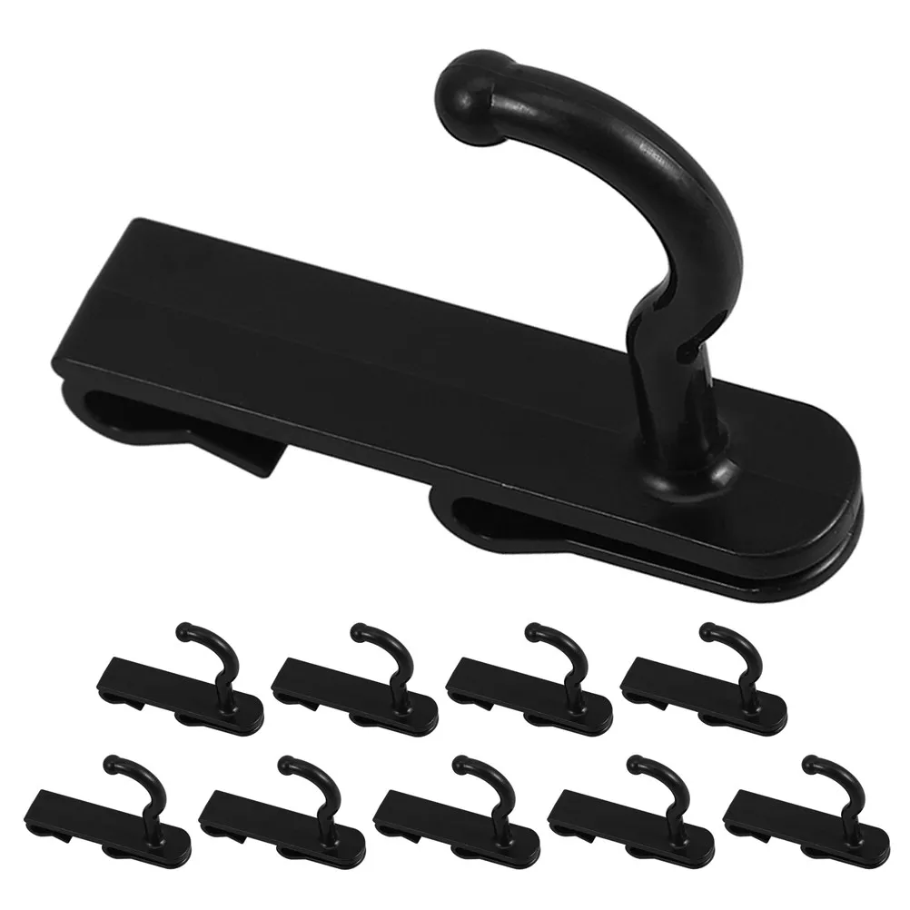 10Pcs ABS Pegboard Hooks Heavy Duty Grid Wall Hanging Hooks for Office Kitchen Bathroom Organization Non-Damaging Easy Install