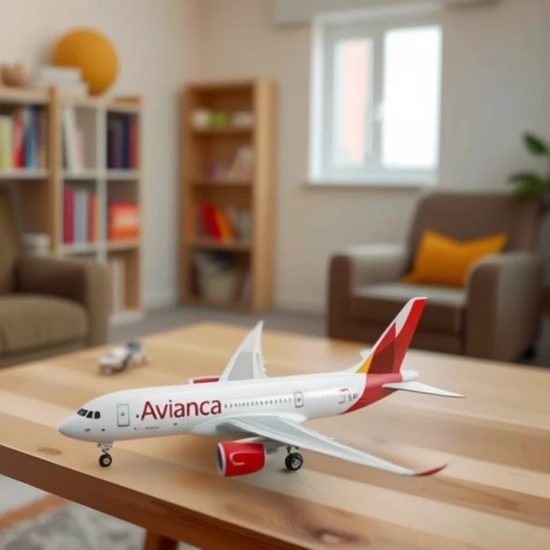 

Die-Cast Resin ScaleTable Decorations 47CM Columbia Airlines B787 Aircraft With Lights and Wheels Model Plane Collection Airplan