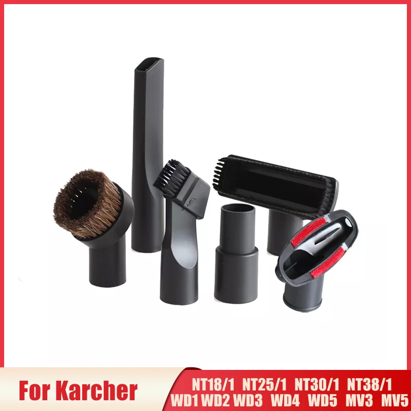 หัวฉีดทำความสะอาดเครื่องมือแปรงสำหรับ Karcher NT18/1 NT25/1 NT30/1 NT38/1 WD1 WD2 WD3 WD4 WD5 MV3 MV5 DS550เครื่องดูดฝุ่น