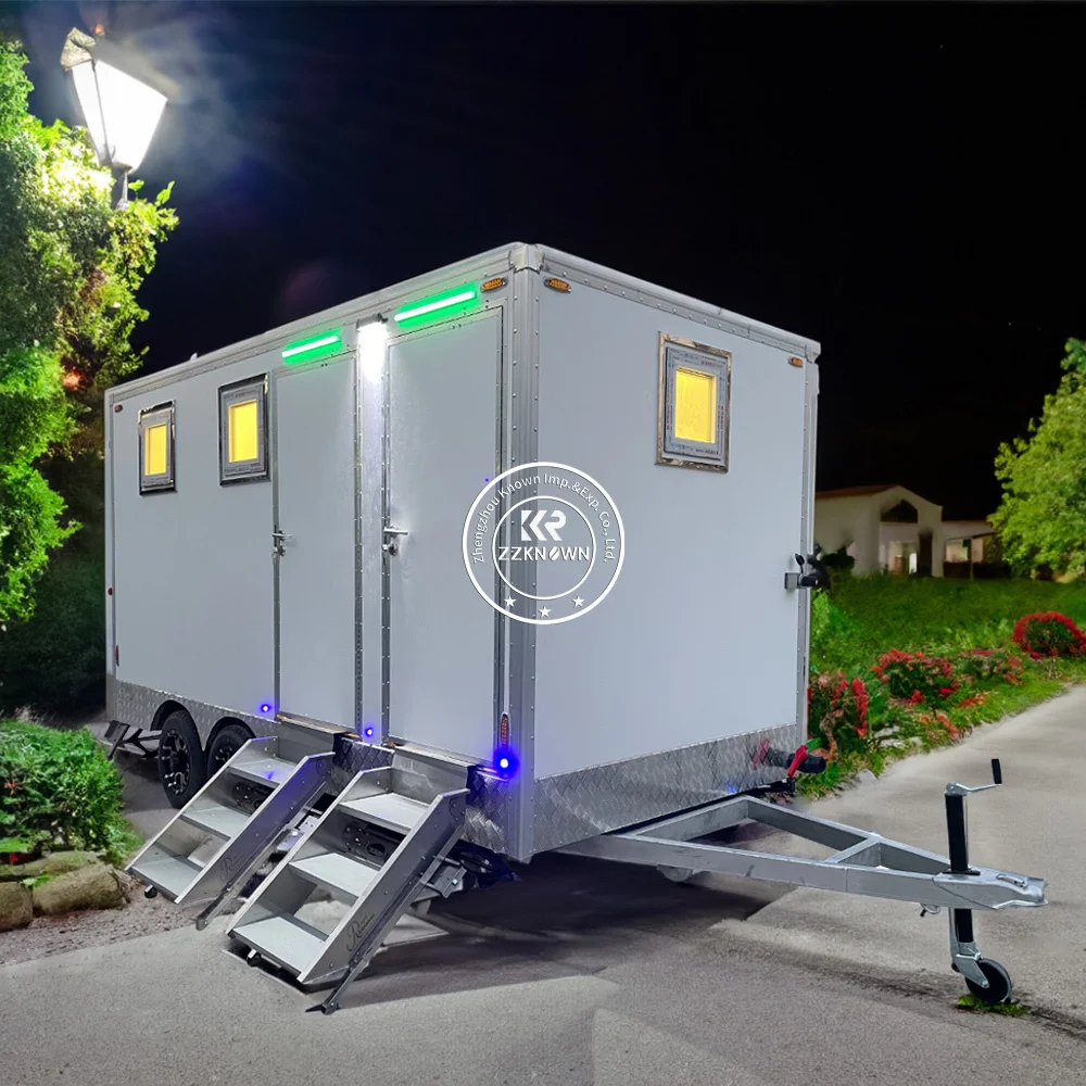 Роскошный портативный душ для кемпинга, уличный туалет, туалет, мобильный туалет, контейнер для стиральной комнаты, прицеп, туалет