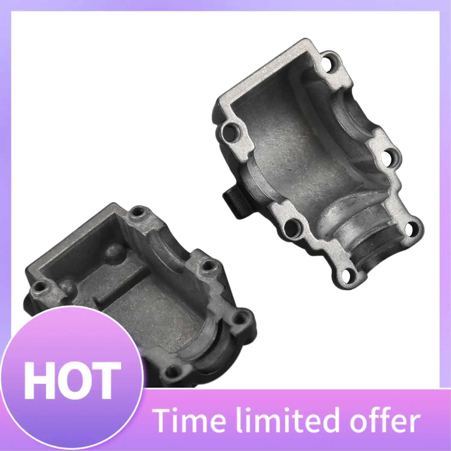 ABFN-2Pcs caja de engranajes de onda de Metal cubierta superior e inferior 144001-1254 para 1/14 Wltoys 144001 piezas de repuesto de coche teledirigido