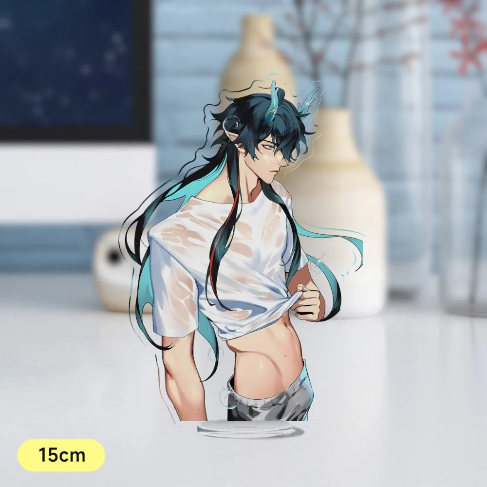 Game Honkai Star Rail Peripheral Summer Series Acrylic Standing Sign Blade Aventurine Wet Clothes Gift Figurines Miniatures