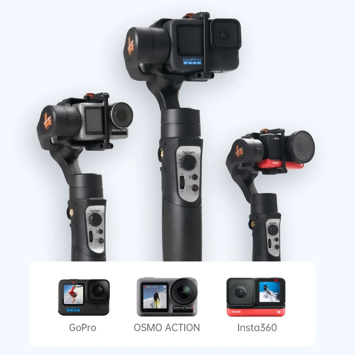 

iSteady Pro4 Waterproof 3-Axis Handheld Video Gimbal Stabilizer for GoPro Hero 12/11/10/9/8 DJI Osmo RX0 Insta 360 Action Camera