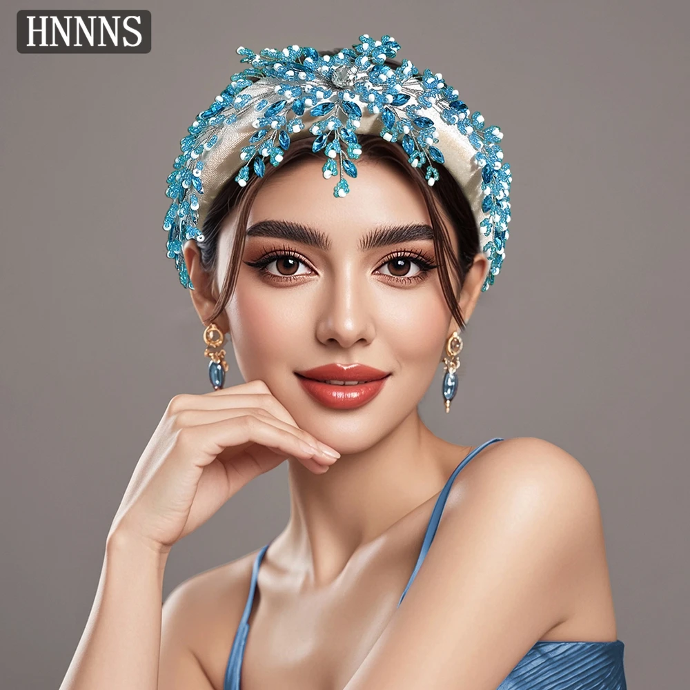 Topqueen elegante casamento de noiva requintado headbands artesanal água diamante tecelagem senhoras banquete dança acessórios para o cabelo yxa290
