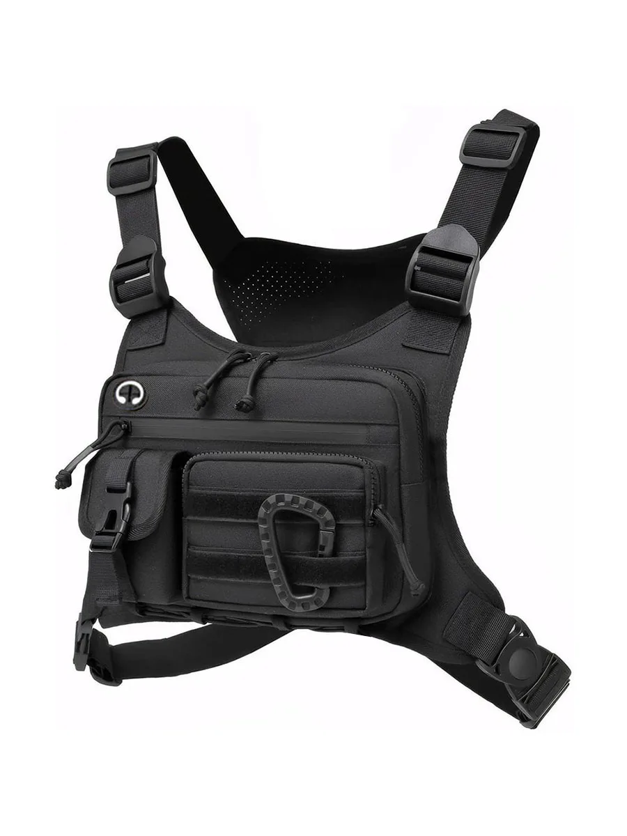 AliExpress Outdoor Tactical Chest Bag Men's Vest EDC Waterproof Anti-Theft Chest Pack for Cycling Bags Running Front Chest Bag