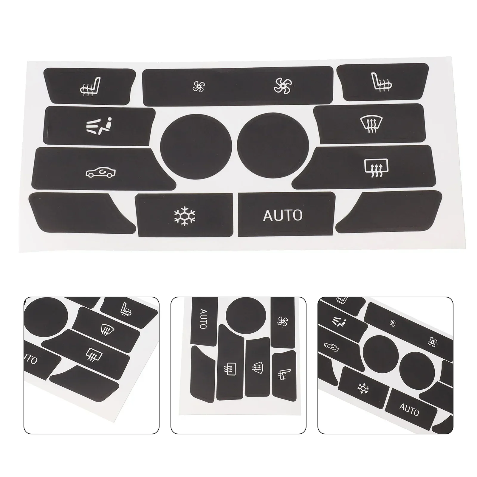 For BMW 5 Series 7 Series X6 F10 Car Air Condition AC Climate Control Button Repair Stickers Decals Styling Decors Repair Sticke