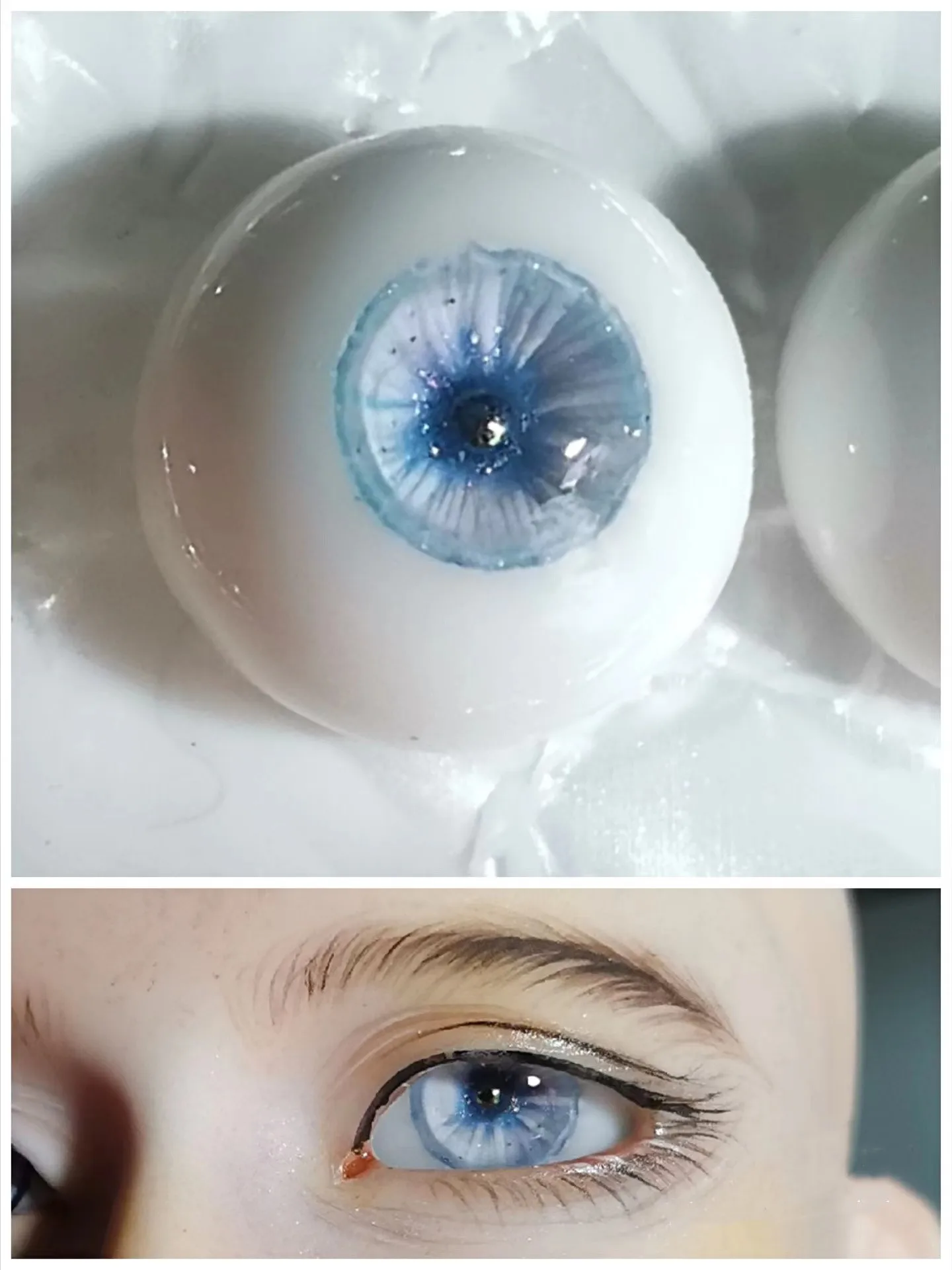 

12mm BJD Doll Eyes 1/3 1/4 1/6 Doll Eyes Resin Eyeballs Custom Style 1 Pair