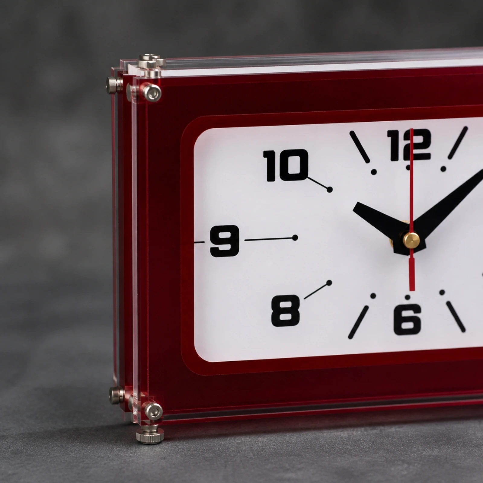 Quartz Analog Tabletop Clock Silent Analog Table Clock Quiet Accurate for Shelf, Workspace