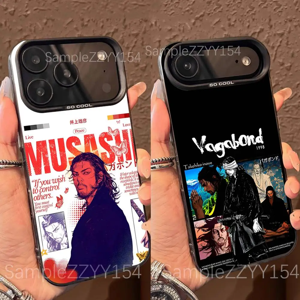 

Japanese Vagabond Samurai Phone Case For iPhone 17,16,15,14,13,12,X,8,Pro,Max,Plus,E,SE4,Air,Mini Black IMD Matte