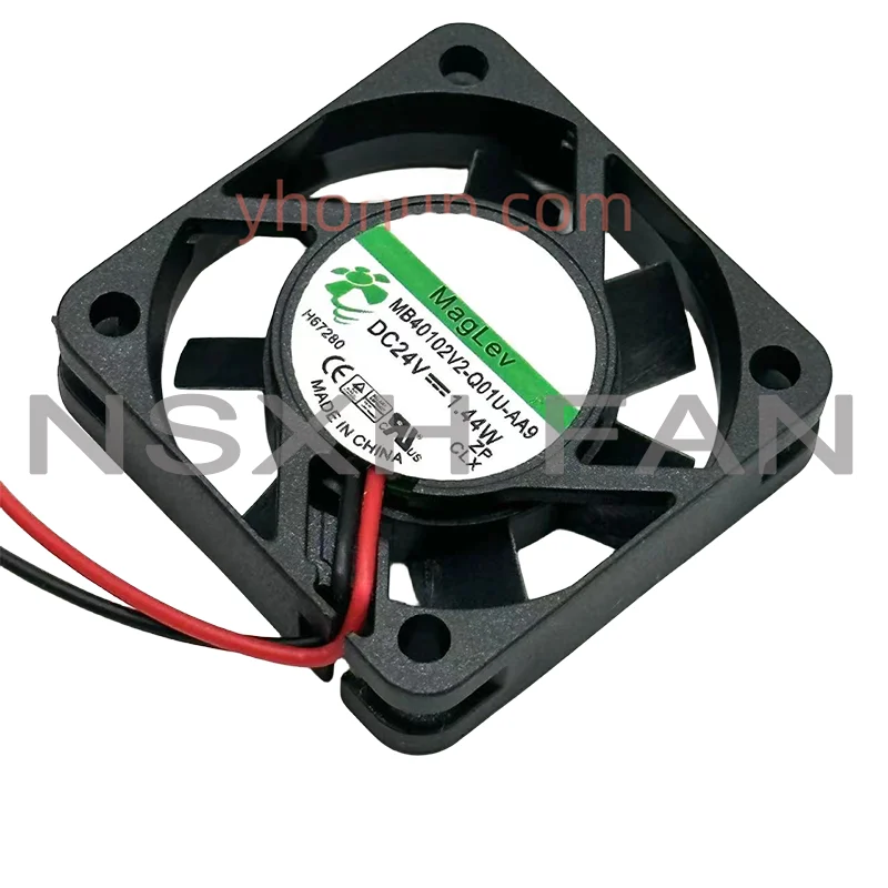 MB40102V2-Q01U-AA9 24V 1.44W 40x40x10mm 2-Wire Server Cooling Fan