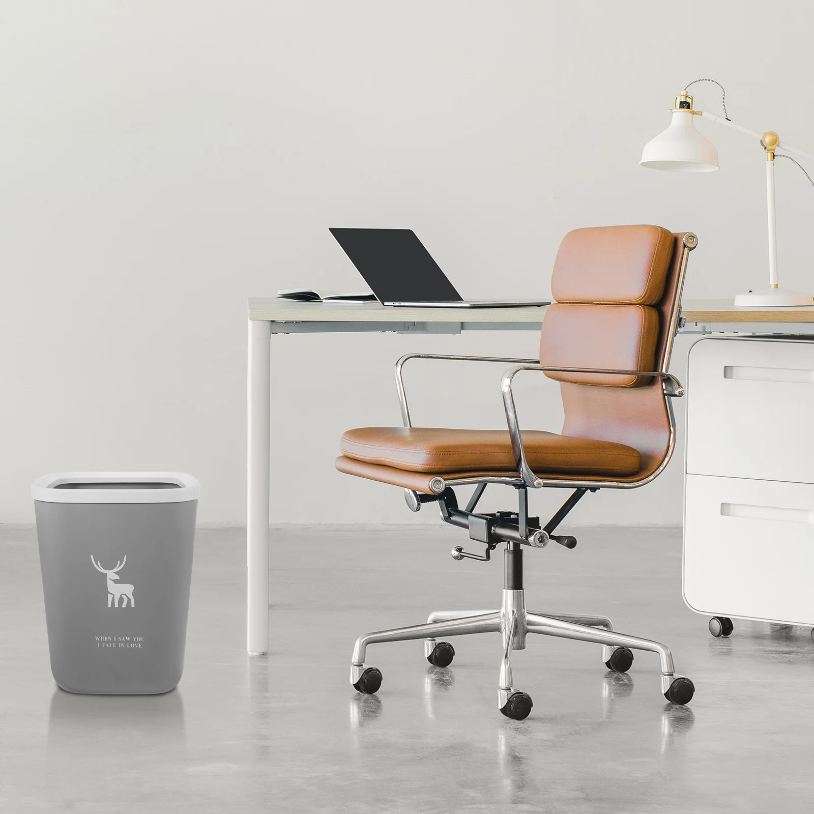 

Trash Can Large Capacity Rectangular Plastic Waste Bin For Bedroom Living Room Kitchen Bathroom Home Office Household