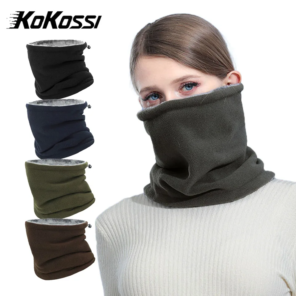 

KoKossi Warmer Windproof Scarf Winter Motorcycle Warm Mask Fleece Neck Balaclava Cycling Face Mask Cycling Scarf For Men Women