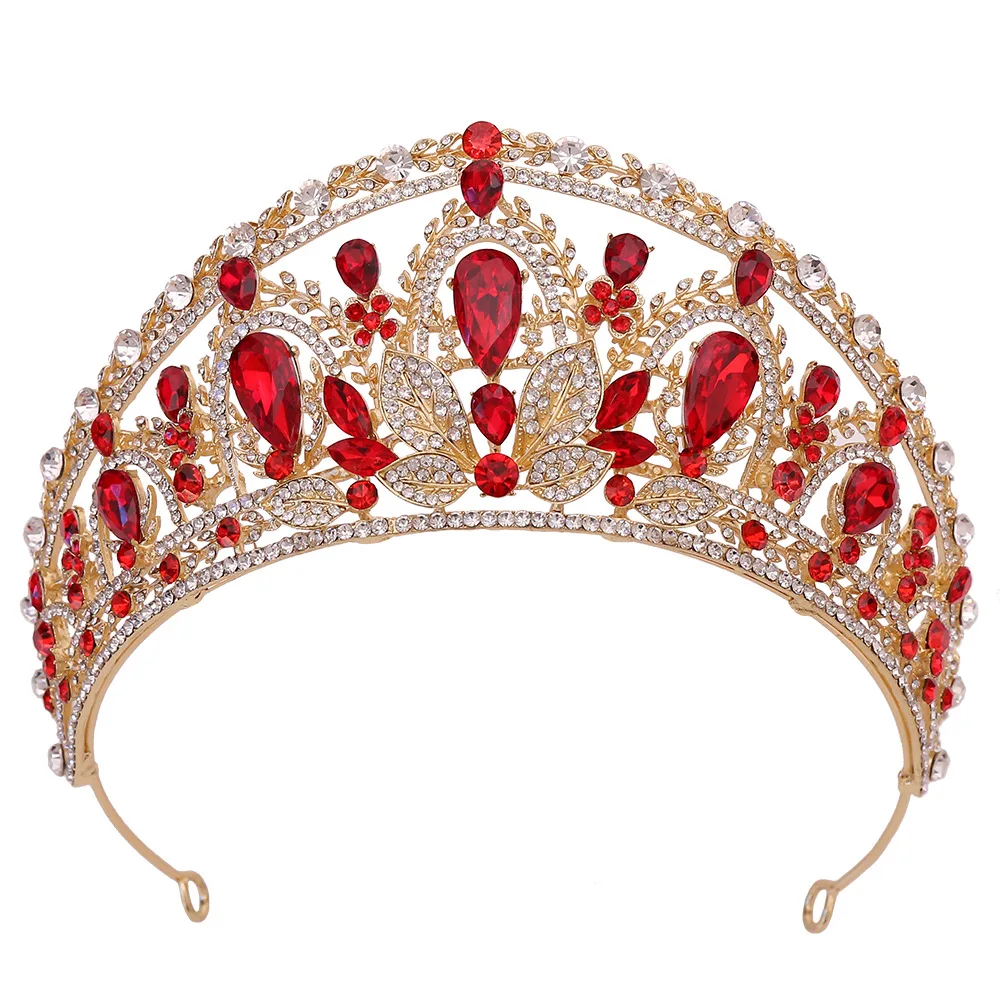 Crystal Bride Crown Headpiece, Japanese and Korean New Wedding Yarn Dress Accessories, 18th Birthday Wedding Jewelry