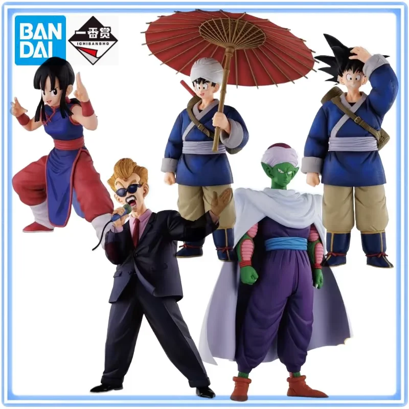 Bandai Ichiban Kuji Dragon Ball EX Tenkaichi Budokai Chichi Son Goku Piccolo Anime Figure Action Model Ornaments Collectible