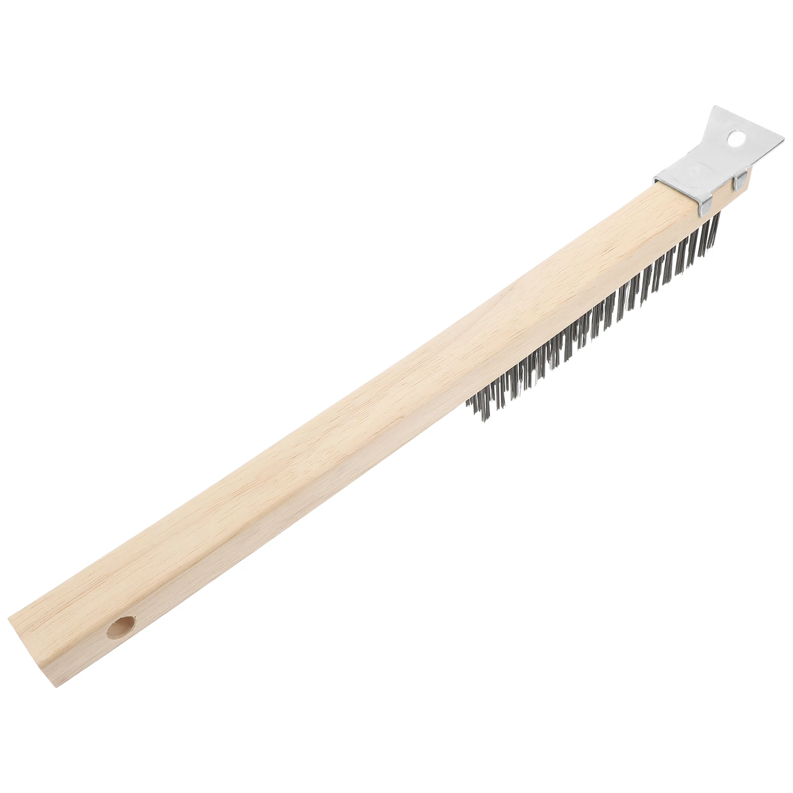 

Durable Pizza Brush for Cleaning Stone Oven Accessories Kit Wire Heavy Duty Scrub Long Handle Wooden Removable Tool