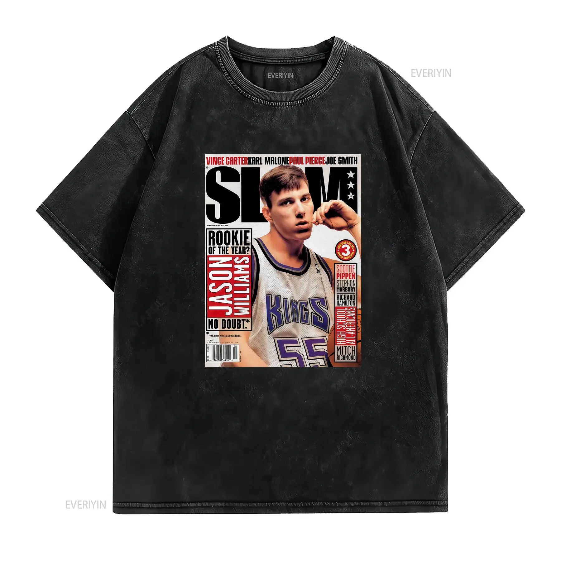 Jason Williams White Chocolate Slam Heavy Cotton T Shirt S 5XL vintage Washed Slightly Stretched graphic Breathable Comfortable