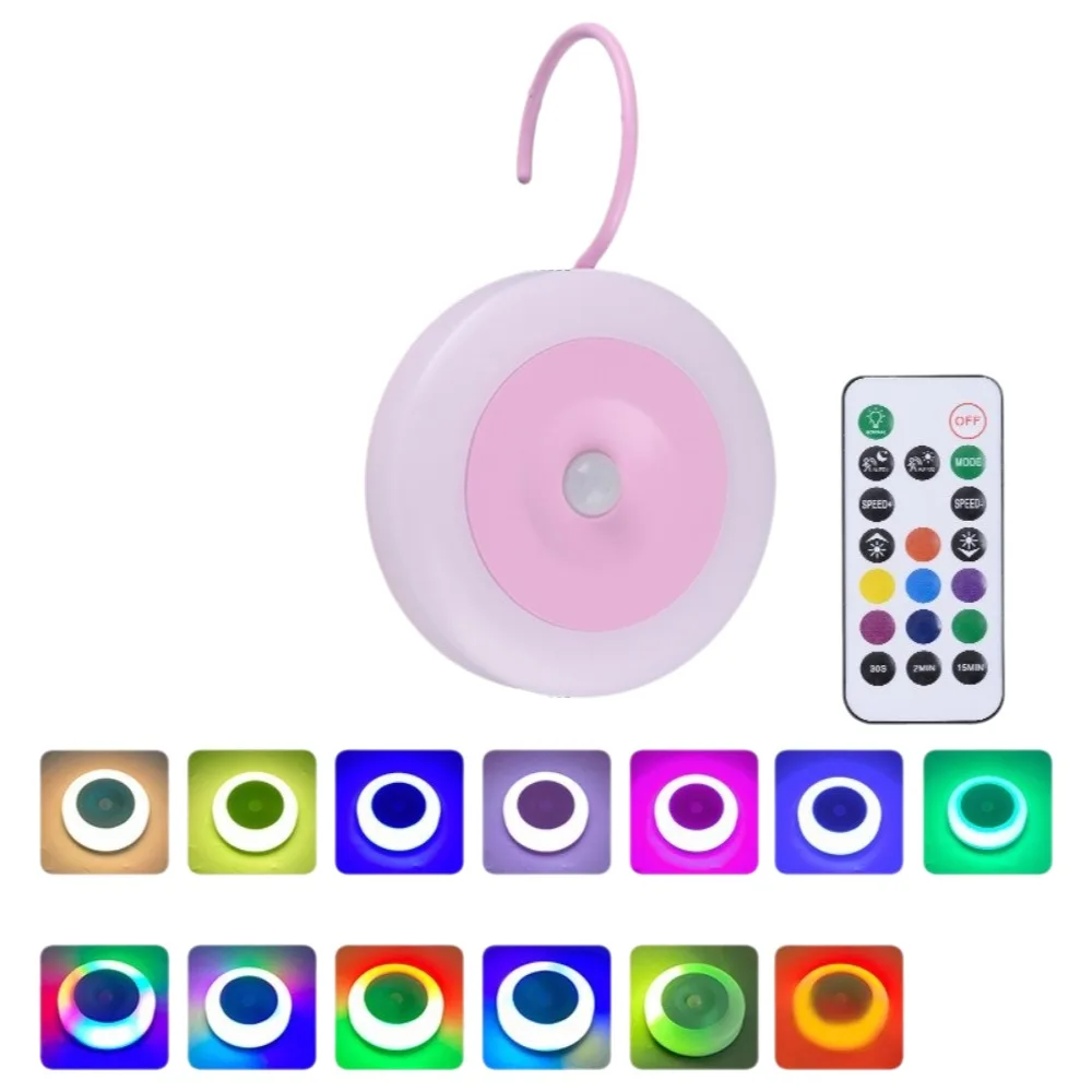 

Cordless Motion Sensor Night Light Magnetic USB Rechargeable Smart LED Night Lamp with remote control Energy Saving Wall Lights