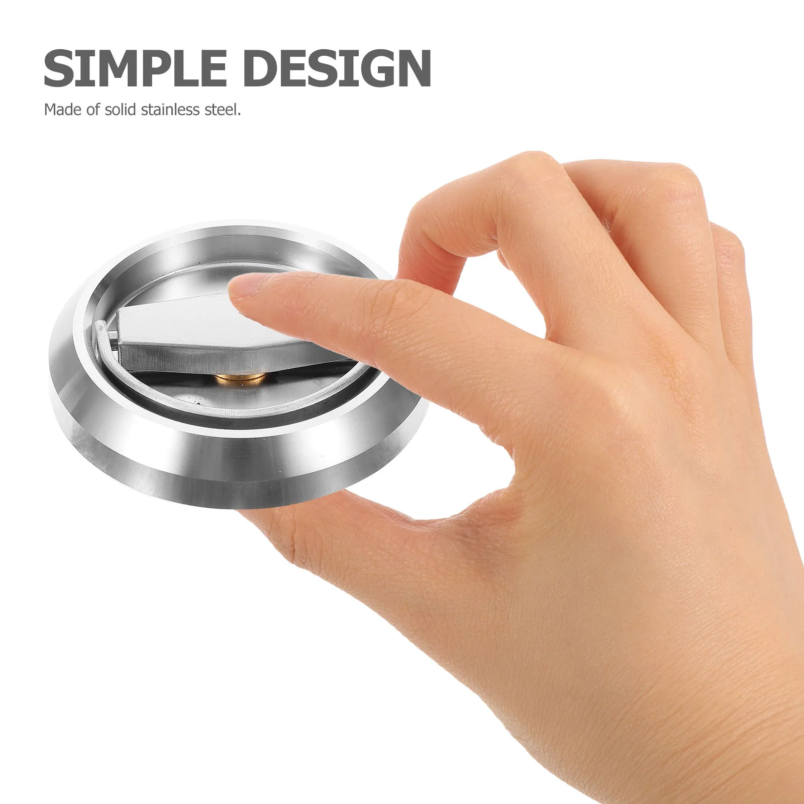 

Invisible Door Lock 304 Stainless Steel Single Double Sided Pocket Latch Hardware Silver Hidden H Easy Installation Home