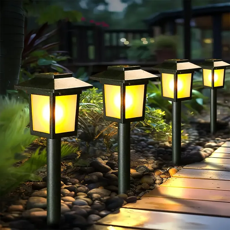 

Solar Powered Pathway Lights Outdoor Waterproof Auto on/Off Sensor Solar Garden Lights for Yard Driveway Walkway Landscape