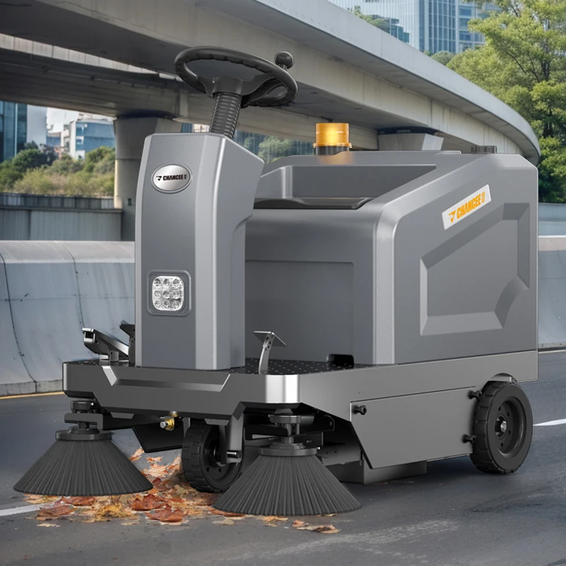 45/60 W Street Sweeping Machine Ride on Electric Industrial Warehouse Sweeper Machine