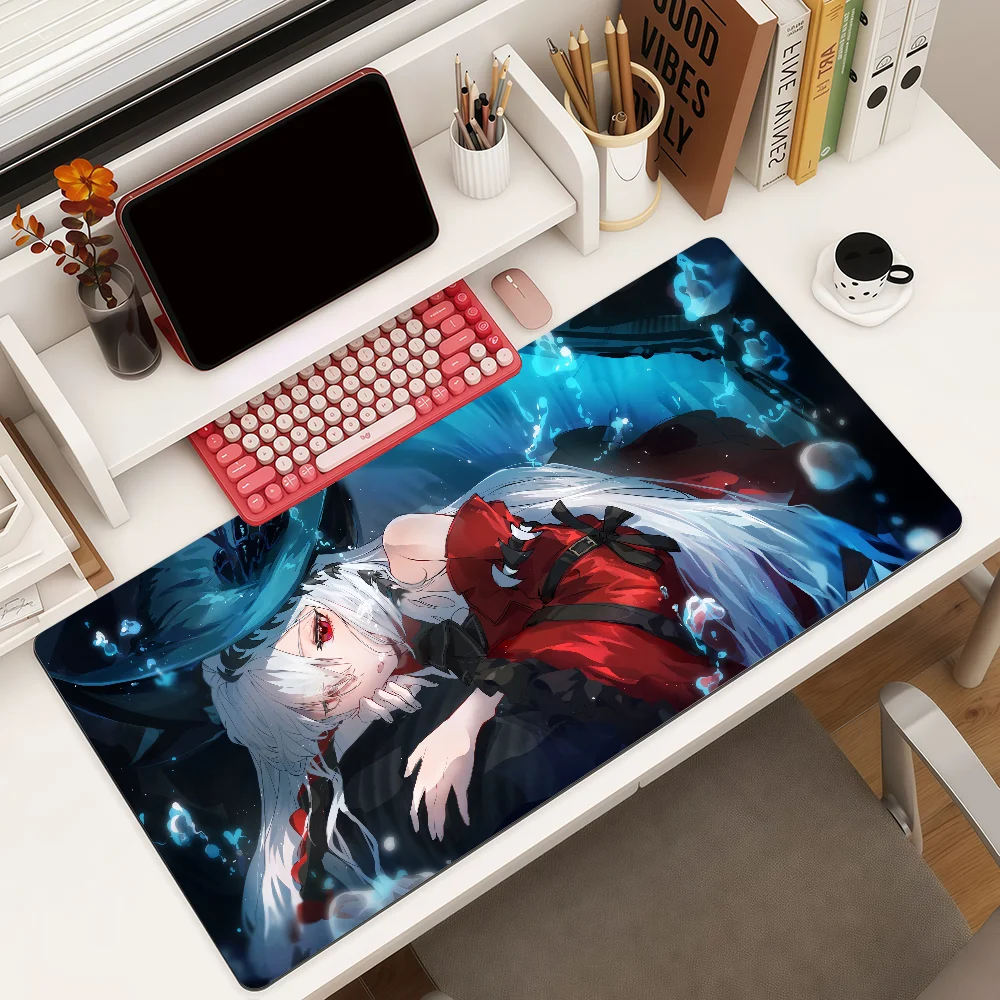 Game Arknight Skadi Mouse Pad Large Non-Slip Waterproof Mat Stitched Edge Keyboard Pad for Gaming Daily Office
