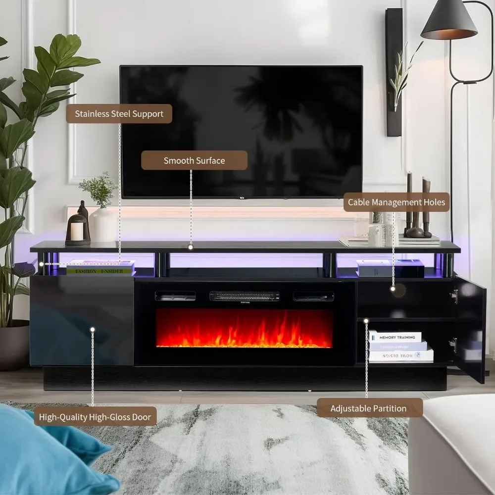 Fireplace TV Stand with 36