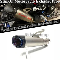 Slip On For BMW S1000RR 2019 2020 S1000R 2021 2022 2023 Motorcycle Exhaust Escape Systems Modified Carbon Fiber Pipe SC Muffler