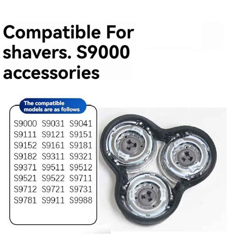 [Affordable】 For Norelco Shaver Blades For Series 9000, S9011 S9711 S9711 Replacement Rotary Heads