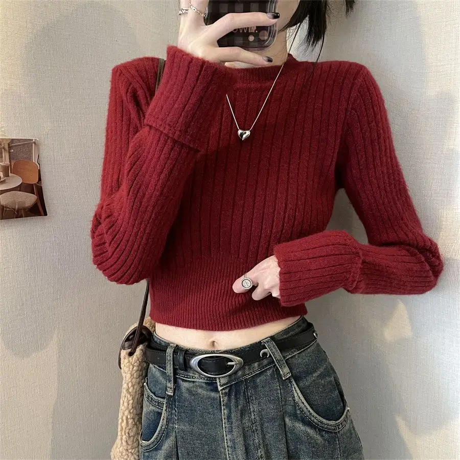 

Свитера Джемперы Пуловеры Женские Винтажные Разноцветные Деловые Виды Концерт Ежедневный Фестиваль Рок Альтернативная Группа Панк Гранж Y2K